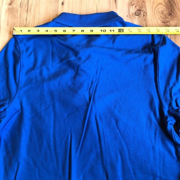 NEW CROFT & BARROW Easy Care Pique Polo Shirt Blue Small Men’s UNISEX - Picture 10 of 15